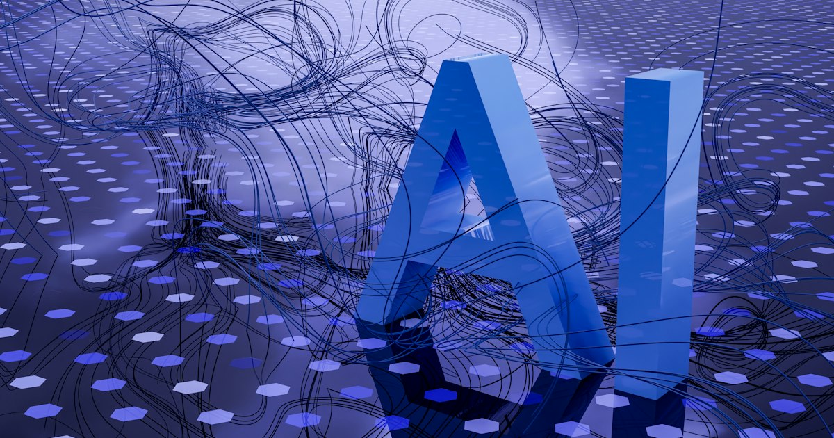 Representación digital de inteligencia artificial con circuitos neuronales brillantes sobre fondo oscuro