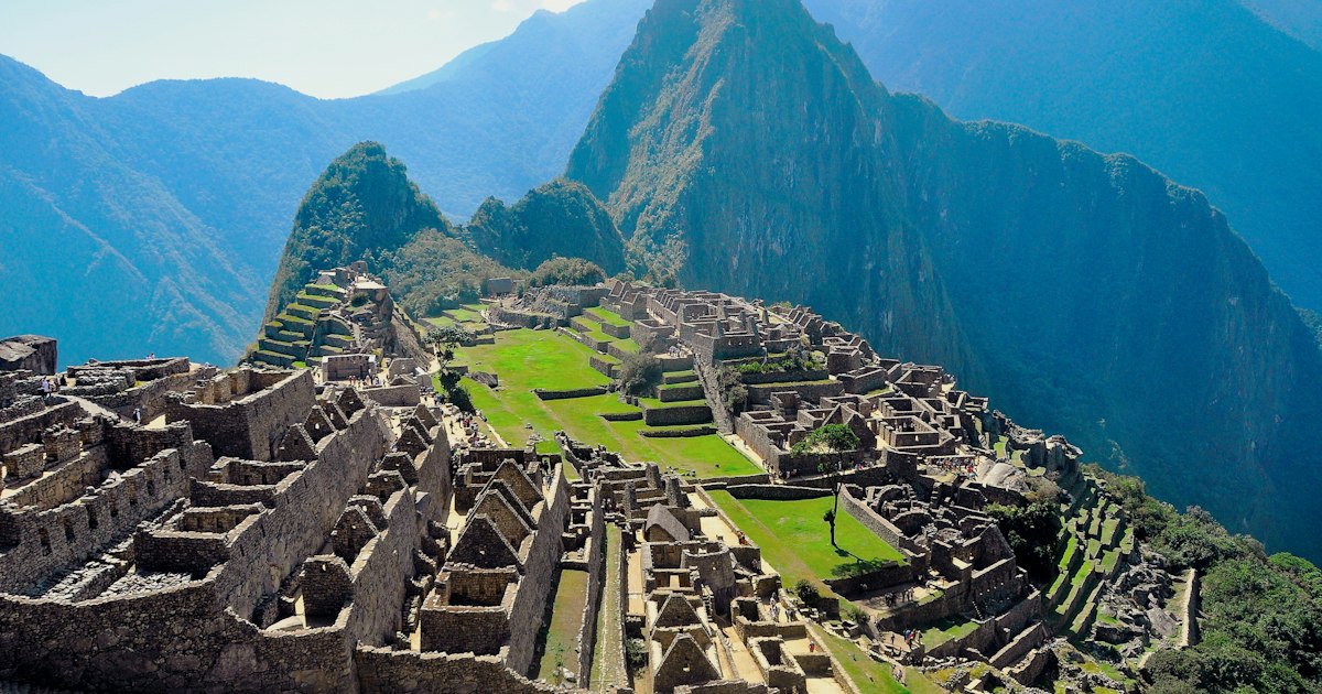 Dramatic Andes mountain landscape with snow-capped peaks in Peru