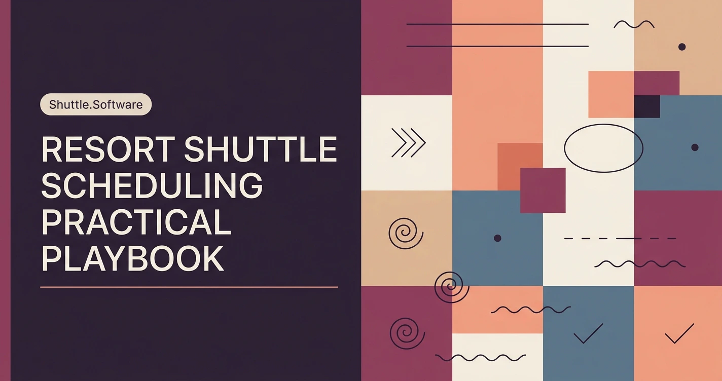 Resort Shuttle Scheduling: A Practical Playbook