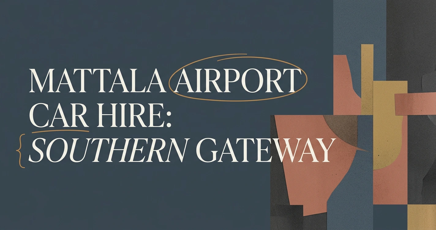 Mattala Airport (HRI) Car Hire: Southern Gateway