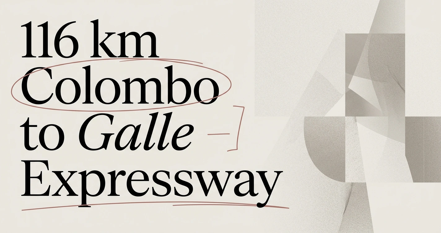 Colombo to Galle Expressway: Driving Guide