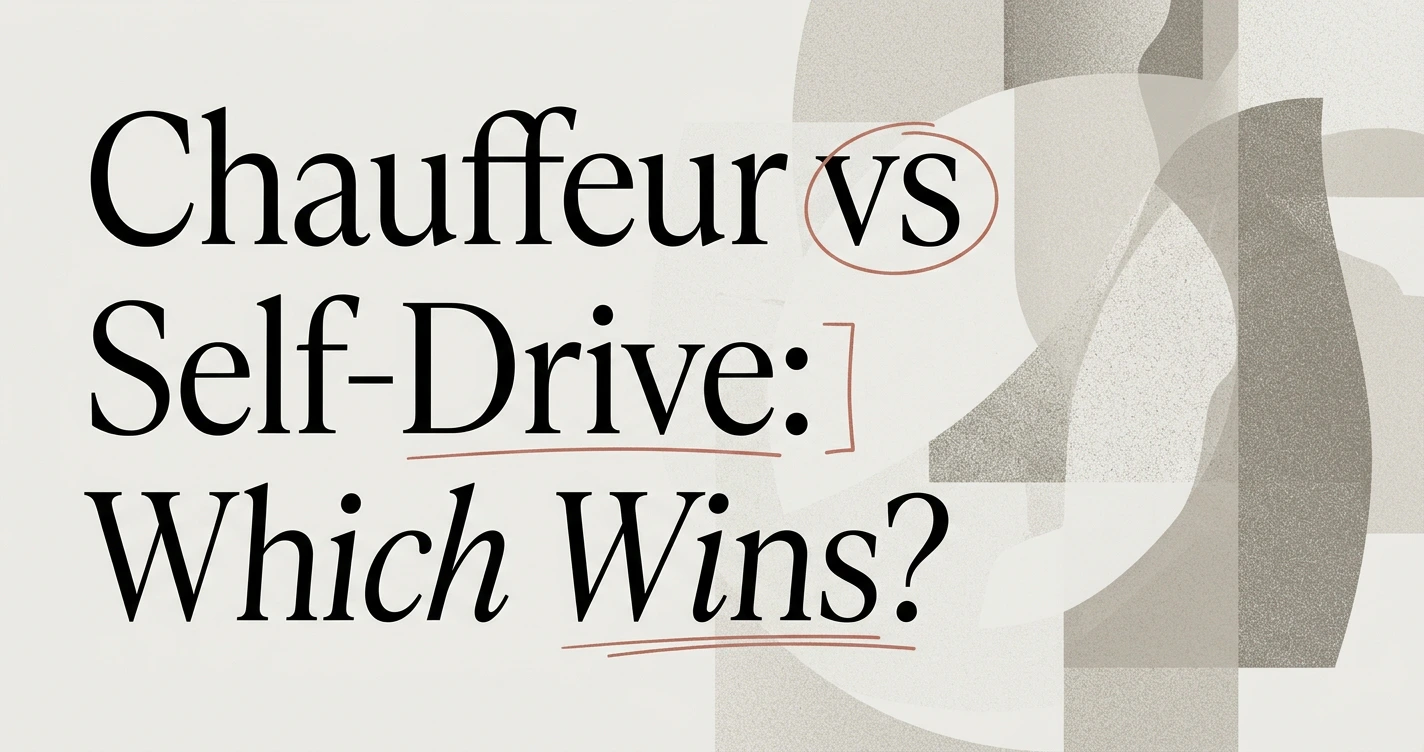 Chauffeur vs Self-Drive: Which Should You Choose?