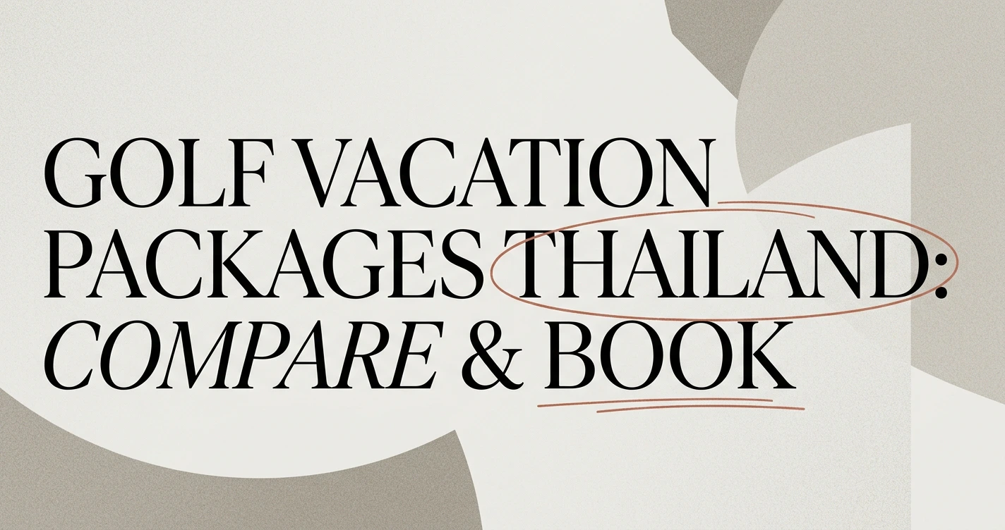 Golf Vacation Packages Thailand: Compare & Book