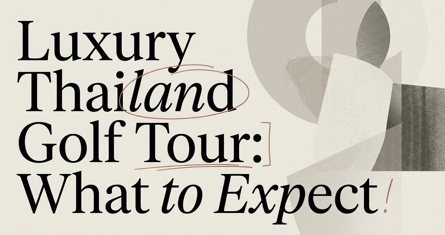 Luxury Tour of Thailand for Golfers: What to Expect