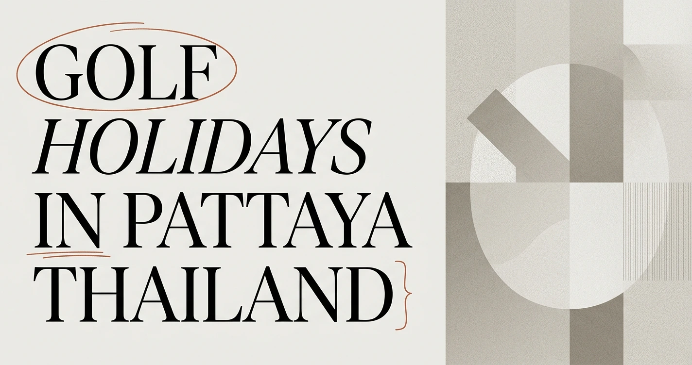 Golf Holidays in Pattaya Thailand: A Golfer's Guide