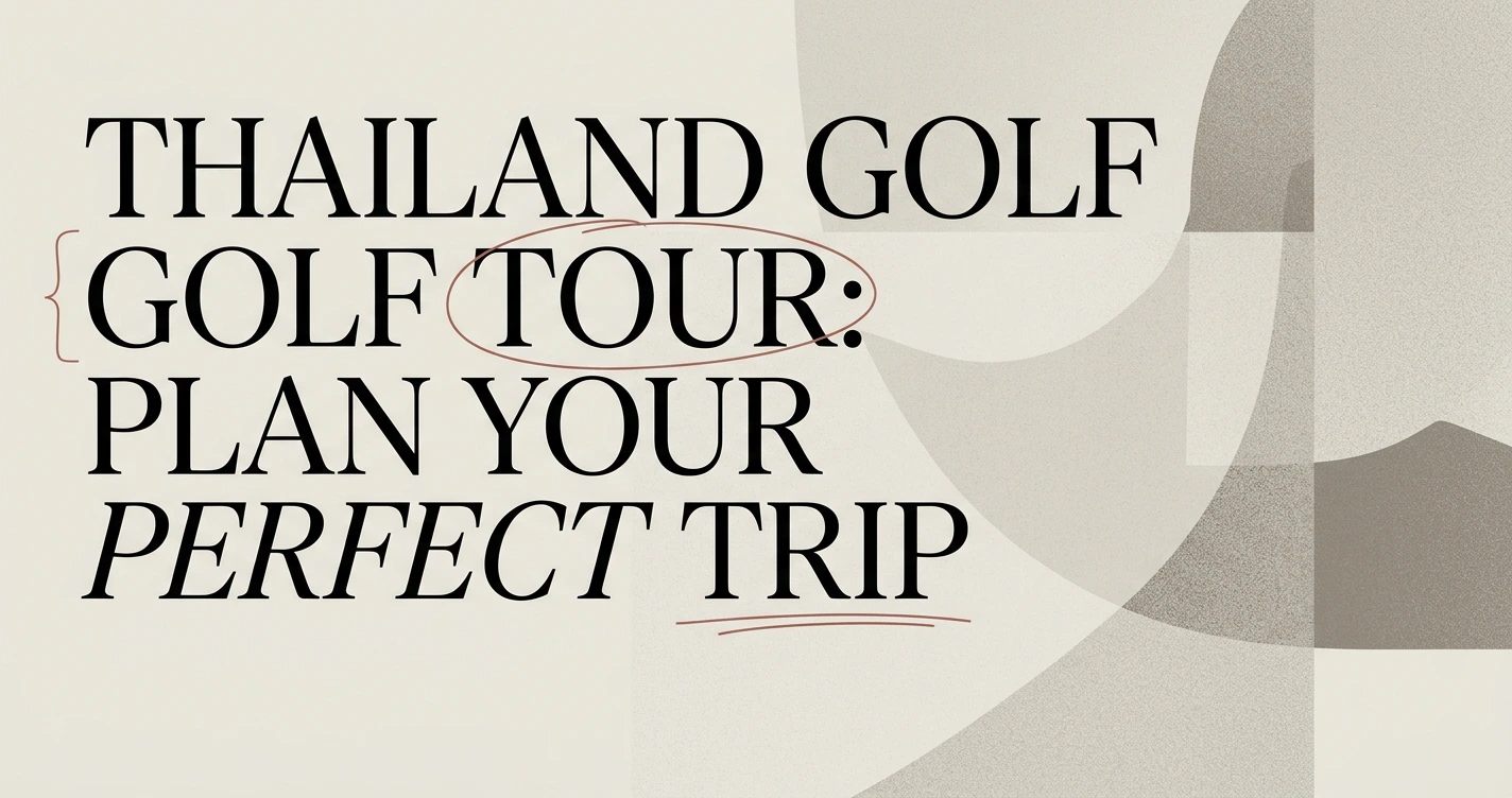 Thailand Golf Tour: How to Plan the Perfect Trip