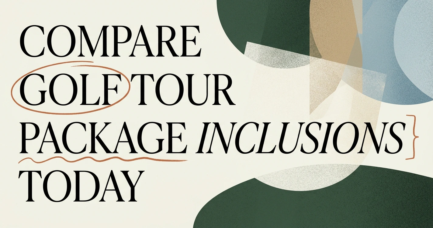 Golf Tour Packages: How to Compare Inclusions & Value