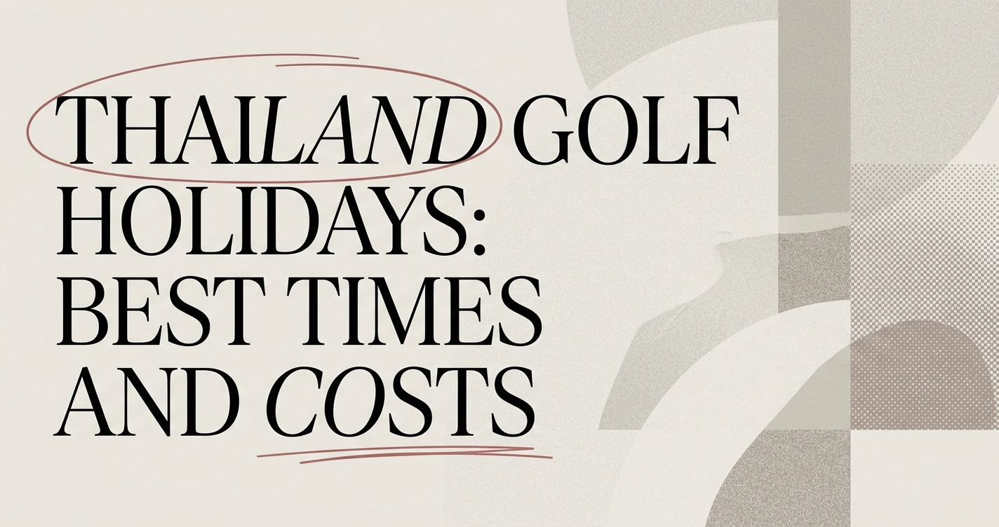 Thailand Golf Holidays: Best Times, Costs & Courses