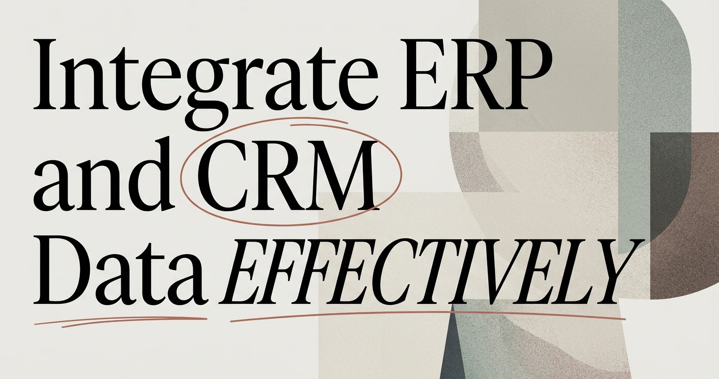 How to Integrate ERP and CRM Data for Operations