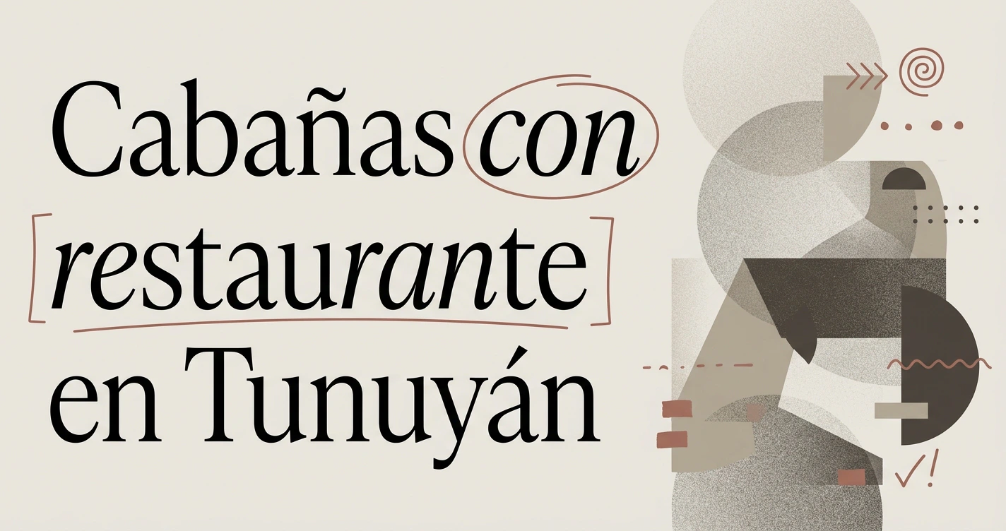 Cabañas con restaurante en Tunuyán