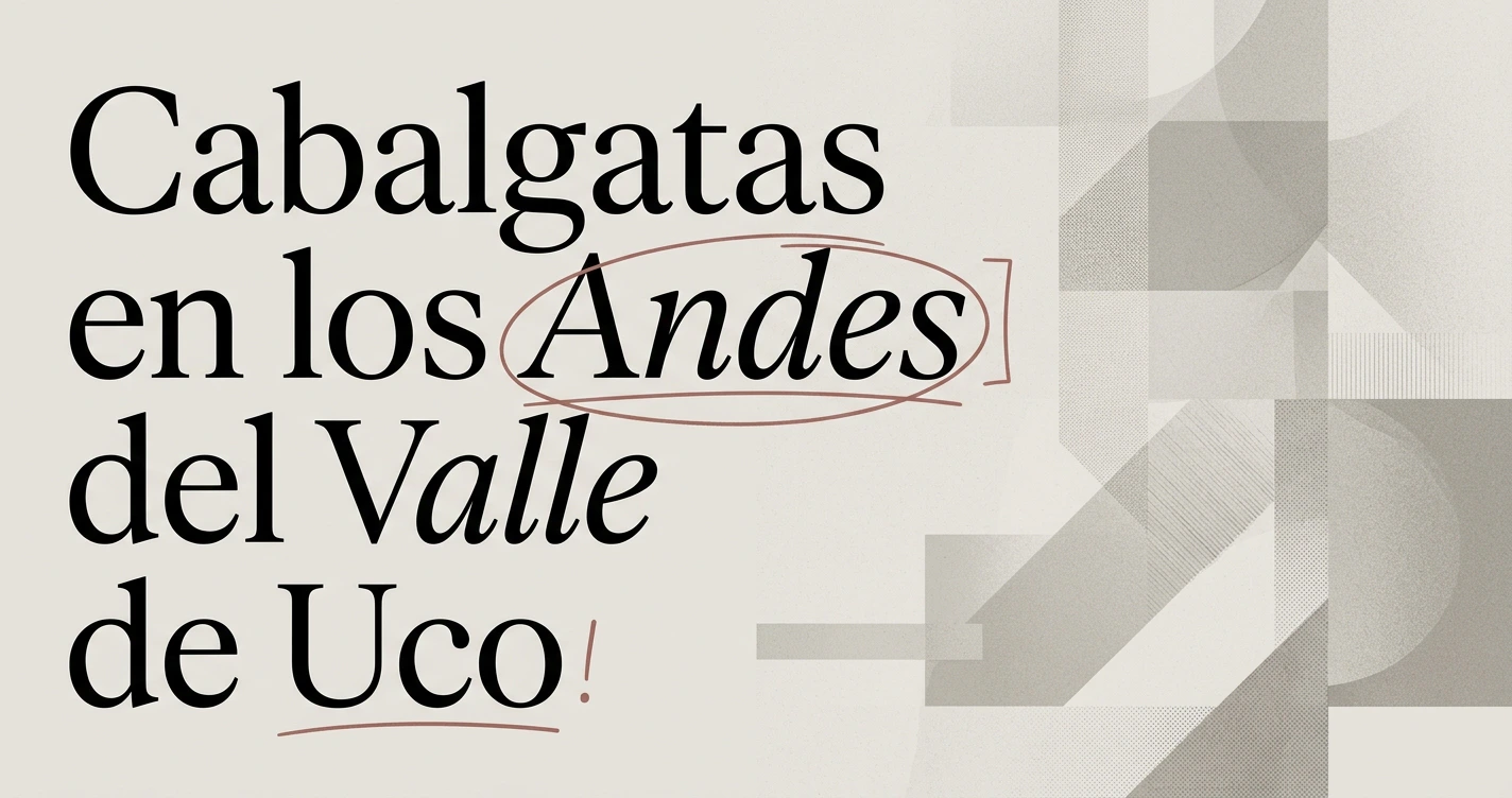 Cabalgatas en los Andes del Valle de Uco